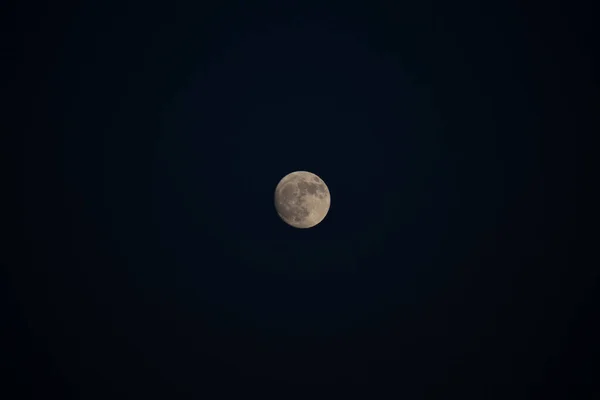 Lune Dans Ciel Nocturne — Photo