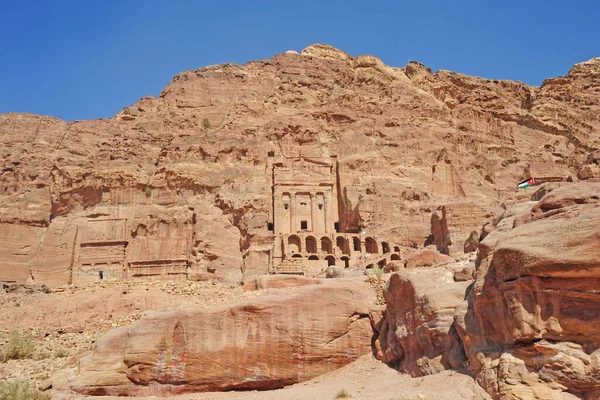 Antike Stadt Petra Jordan — Stockfoto