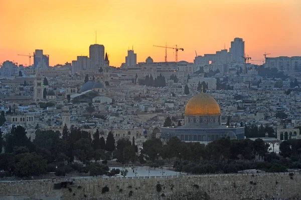 Widok Miasto Jeruzalem Izrael — Zdjęcie stockowe