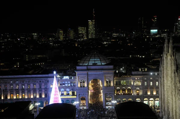 Europa Itália Milão Dezembro 2019 Vista Panorâmica Novo Horizonte Cidade — Fotografia de Stock