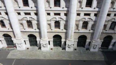 İtalya, Milan 24 Eylül 2019, Piazza Affari, İtalyan borsasının merkezi.