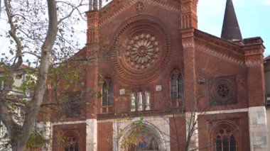 İtalya, Milan - 26 Aralık 2019: Brera bölgesindeki San Marco Kilisesi