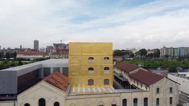 Blick Von Der Drohne Auf Die Stadt Tage Italien — Stockvideo