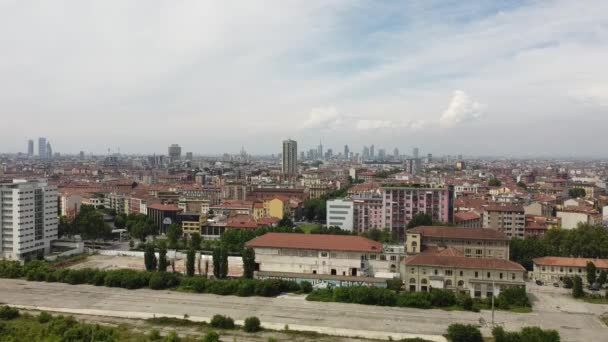 Uitzicht Vanaf Drone Overdag Stad Italië — Stockvideo