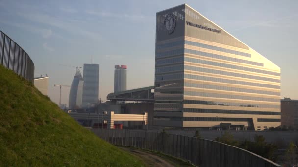 Italien Mailand Januar 2020 Blick Auf Die Mailänder Skyline Vom — Stockvideo