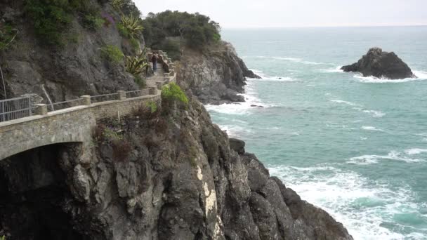 Dell Amore Unesco Nun Dünya Mirası Alanı Cinque Terre Ulusal — Stok video