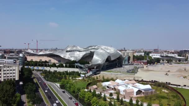 Milaan Italië Juli 2020 Drone Luchtfoto Van Het Paviljoen Van — Stockvideo