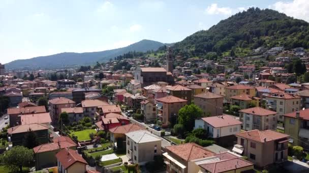 Europa Italië Lombardije Bergamo Juli 2020 Drone Luchtfoto Van Bergamo — Stockvideo