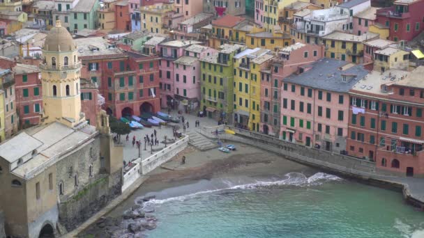 Dell Amore Aşk Yolu Unesco Nun Dünya Mirası Alanı Cinque — Stok video