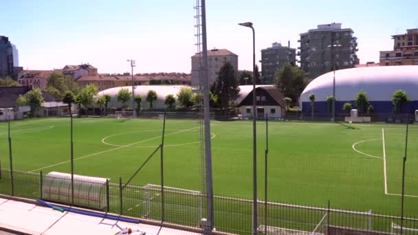 Europa Italia Milano Aprile 2020 Campo Calcio Senza Giocatori Sospensione — Video Stock