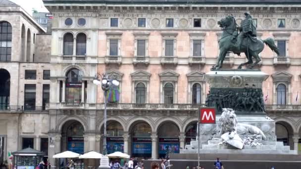 Olaszország Milan 2020 Június Karanténzárlat Vége19 Coronavirus Vittorio Emanuele Galériában — Stock videók