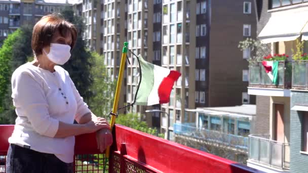 Europa Italia Milán Vida Centro Ciudad Durante Cov19 Brote Coronavirus — Vídeo de stock
