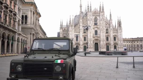 Italien Mailand Juni 2020 Ende Der Quarantäne Covid19 Coronavirus Domplatz — Stockvideo