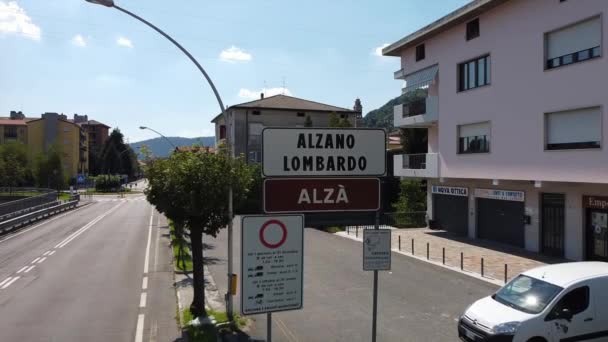 Europa Włochy Lombardia Lipiec 2020 Alzano Lombardo Zona Rossa Bergamo — Wideo stockowe