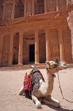 Petra 'nın kalıntıları, Antik Yunan tapınağı masa' daki kralların en büyük şehri.