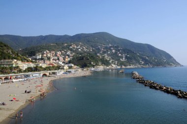 Deniz kenarında yatları olan körfezin güzel manzarası.