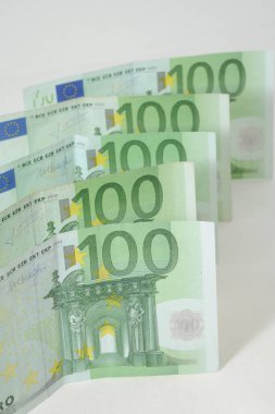 Euro Money Banknotes, euro cash background, copy space