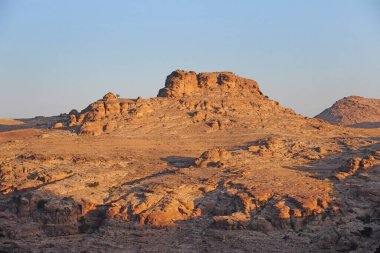 İsrail 'deki ölü denizin manzarası.