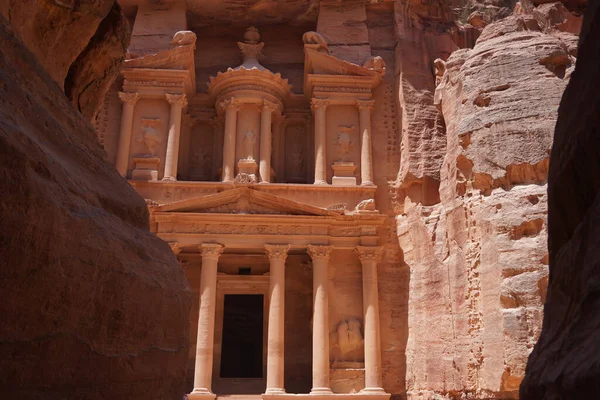 Ürdün Deki Eski Petra Şehrinde Eski Siq Kasabasında — Stok fotoğraf