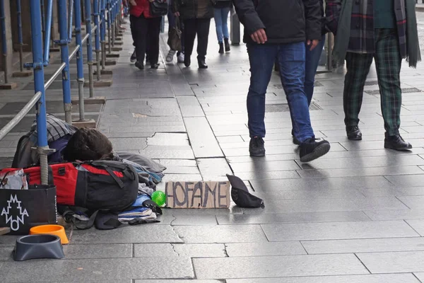 Personnes Marchant Dans Ville — Photo