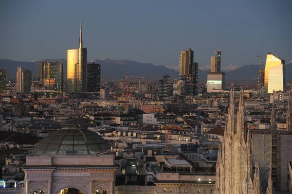 Europa Italia Milano Dicembre 2019 Veduta Panoramica Del Nuovo Skyline — Foto Stock