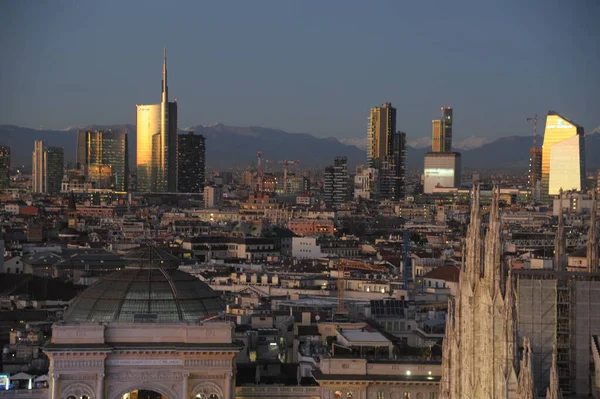 Europa Italia Milano Dicembre 2019 Veduta Panoramica Del Nuovo Skyline — Foto Stock