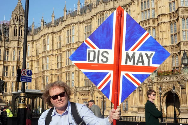 England London April 2019 Demonstrace Brexitu Westminsteru Protesty Prospěch Odchodu — Stock fotografie