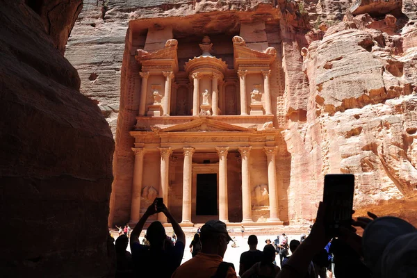 Vista Antigo Petra Jordânia — Fotografia de Stock