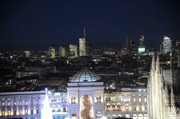 Europa Itália Milão Dezembro 2019 Vista Panorâmica Novo Horizonte Cidade — Fotografia de Stock
