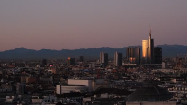 Luftaufnahme Der Innenstadt Der Stadt Neue Skyline Mit Wolkenkratzern Und — Stockvideo