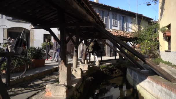 Talya Daki Milan Sokağı Görüntüleri — Stok video