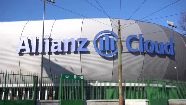 Milan Itálie Leden 2020 Allianz Cloud Zahajovací Den Starého Sportovního — Stock video