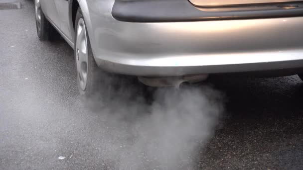 Italia Milán Enero 2020 Tráfico Congestionado Automóviles Contaminación Atmosférica Giambellino — Vídeo de stock