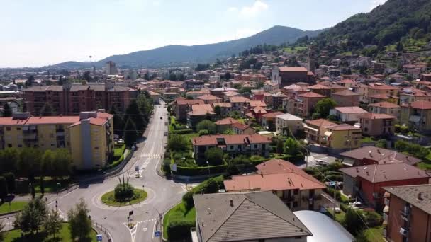 Europe Italy Lombardy Bergamo July 2020 Drone Aerial View Bergamo — Stock Video