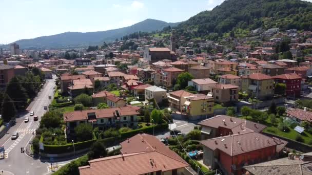 Europa Italië Lombardije Bergamo Juli 2020 Drone Luchtfoto Van Bergamo — Stockvideo