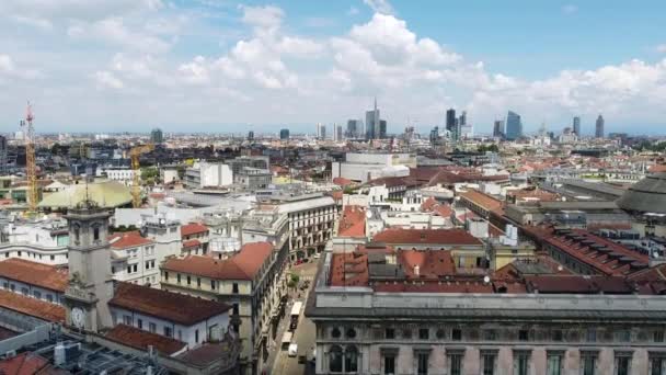 Europa Italien Milano Augusti 2020 Drone Antenn Utsikt Över Den — Stockvideo