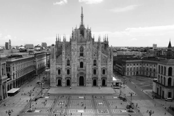 Milão Itália Outubro 2018 Piazza Catedral Duomo Centro Milão Dia — Fotografia de Stock
