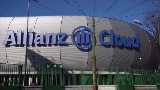 Milan Italy Ιανουάριος 2020 Allianz Cloud Ημέρα Έναρξης Του Παλιού — Αρχείο Βίντεο