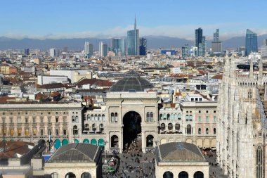 Milan, İtalya 'nın tarihi mimarisi, seyahat kavramı