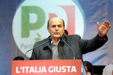İtalya - Milan 28 Ocak 2018 - Pier Luigi Bersani İtalyan politikacı