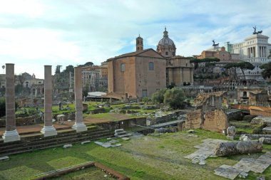 İtalya - Roma - İmparatorluk Forumları (Fori emperiali) - Unesco Roma kalıntıları