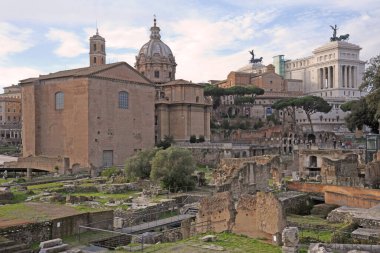 İtalya - Roma - İmparatorluk Forumları (Fori emperiali) - Unesco Roma kalıntıları