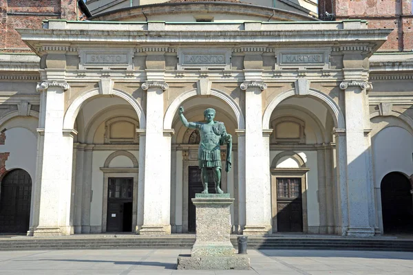 Italië Milaan Oktober 2018 Zicht Colonne San Lorenzo Romeinse Historische — Stockfoto