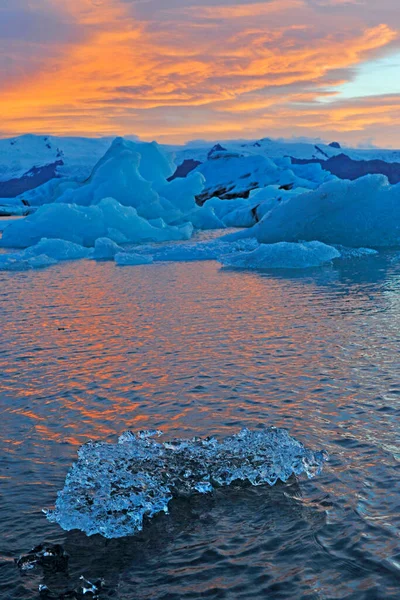 Zlanda Jokulsarlon Buzdağı Manzarası — Stok fotoğraf