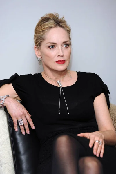 Italy Milan January 2018 Sharon Stone Actress Posed — Stock Photo, Image