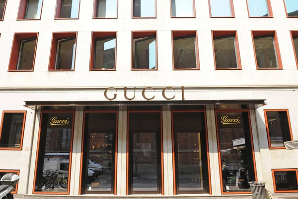 Милан Италия Ноября 2017 Boutique Gucci Store Brera — стоковое фото