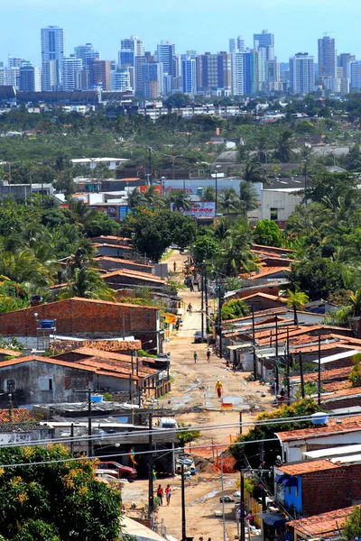 Vue Sur Ville Bangthe Thaïlande — Photo