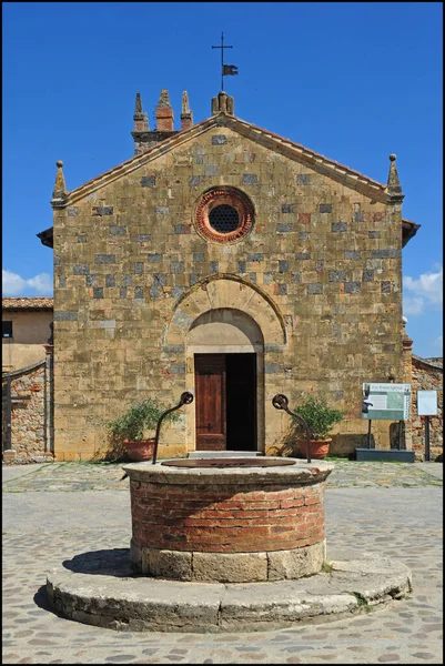 Alte Kirche Der Stadt Siena Italien — Stockfoto