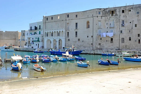 Vista Los Barcos Durante Día Italia Puglia Monopoli — Foto de Stock