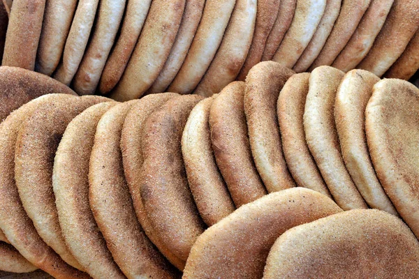 Африка Марокко Типичный Марокканский Хлеб — стоковое фото